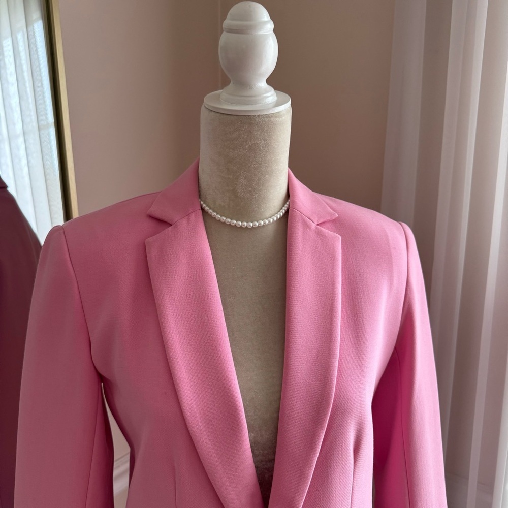 Trina Turk Pink Blazer Size 2 - Picture 2 of 14
